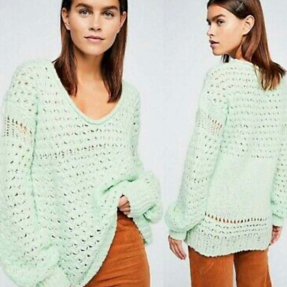 Free People Scoop Neck Sweater